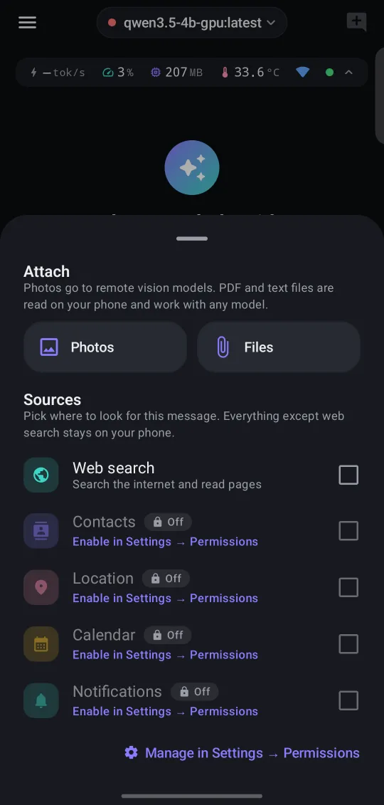 BentoMind Attach & share · New screen: Photos and files from the + button, or share from any app.
